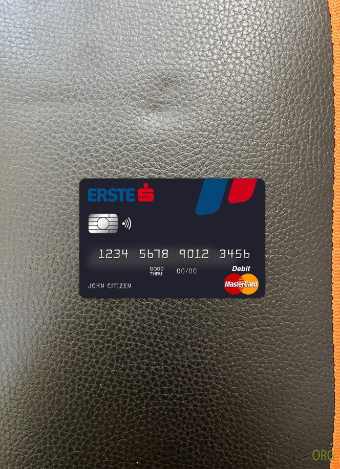 Autriche Erste Group banque master card photolook ,